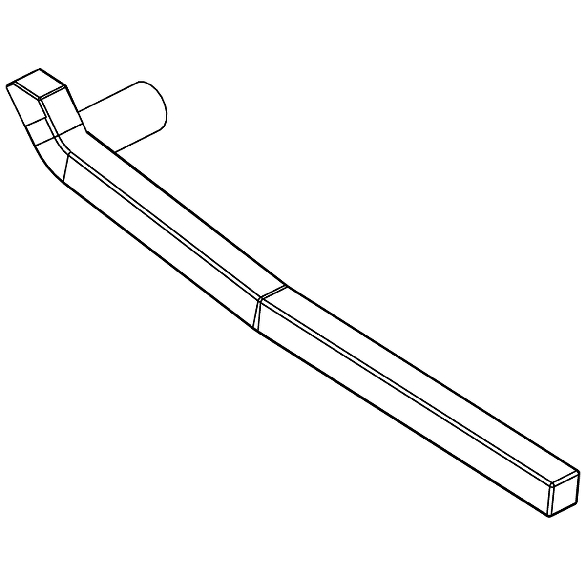 Pride Mobility (DWR9998C016), zinc plated seat release lever for Pride scooters.