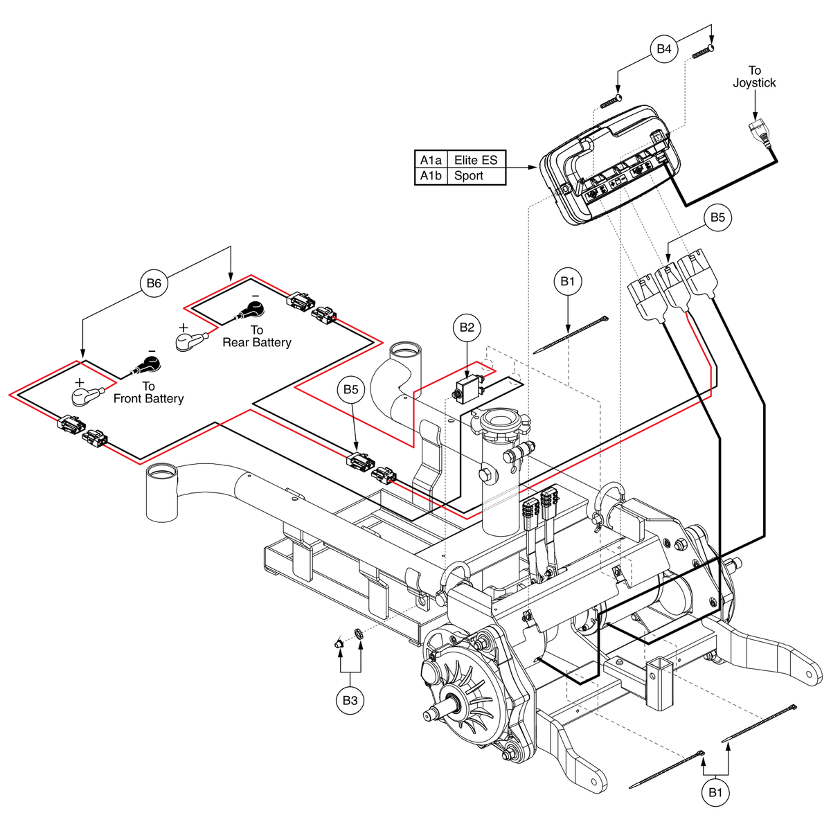 Pride Mobility ELE132529 controller gc3 assembly 40 amp fwd elite program parts diagram