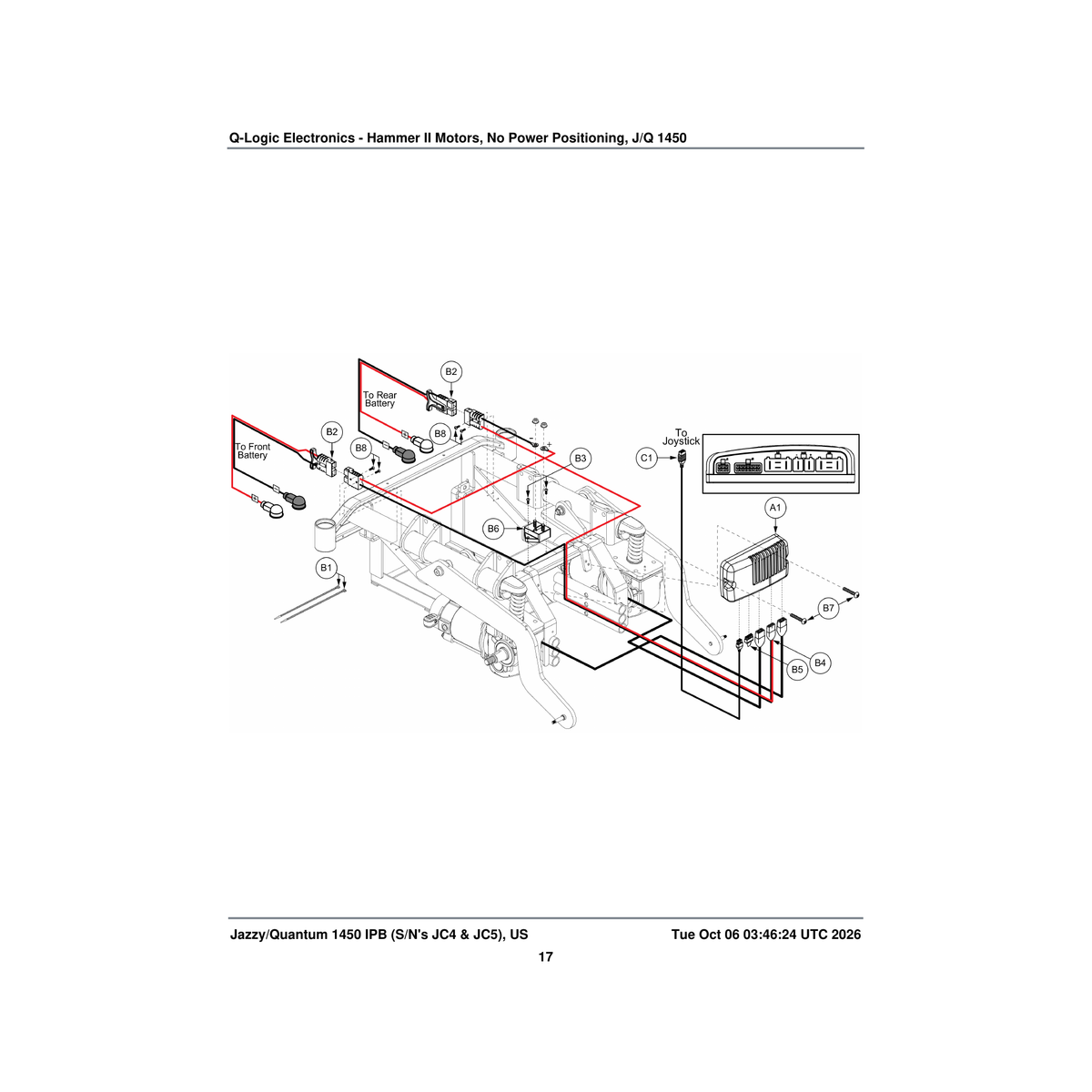 Pride Mobility ELE132809 assembly q-logic curtis 100 amp hammer ii motors quantum 1450 parts diagram