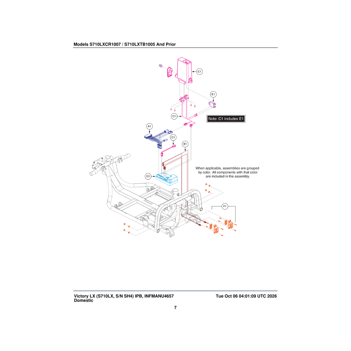 Pride Mobility ELE142476 s-drive controller assembly mk ii 70 amp 5.5 mph program victory lx parts diagram