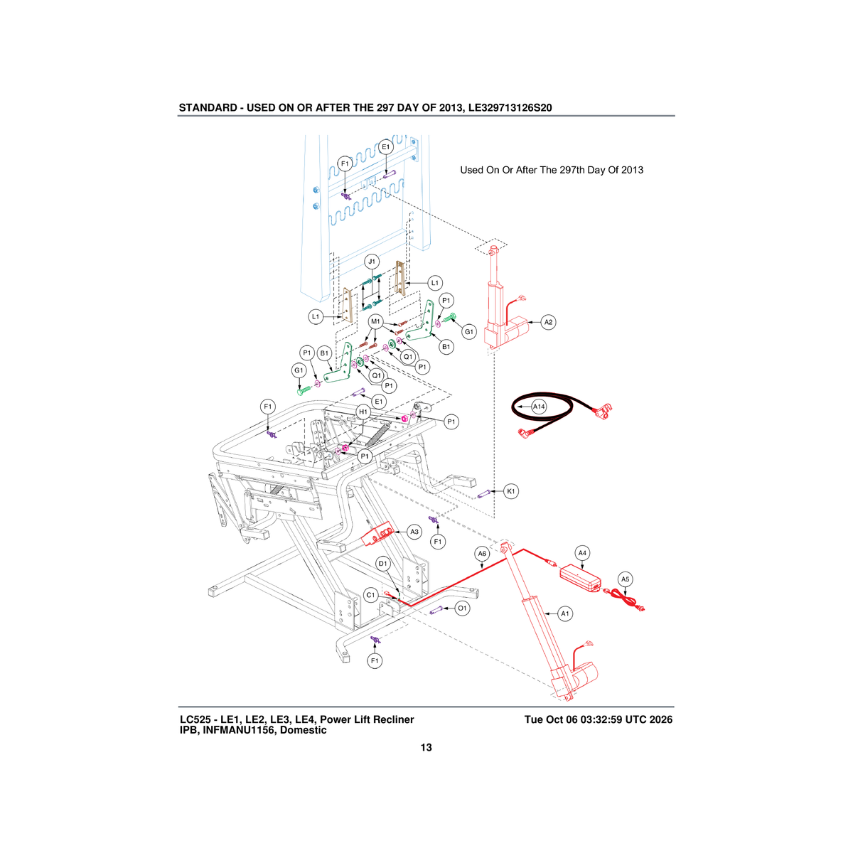 Pride Mobility ELE144502 dual infinite motor control box parts diagram