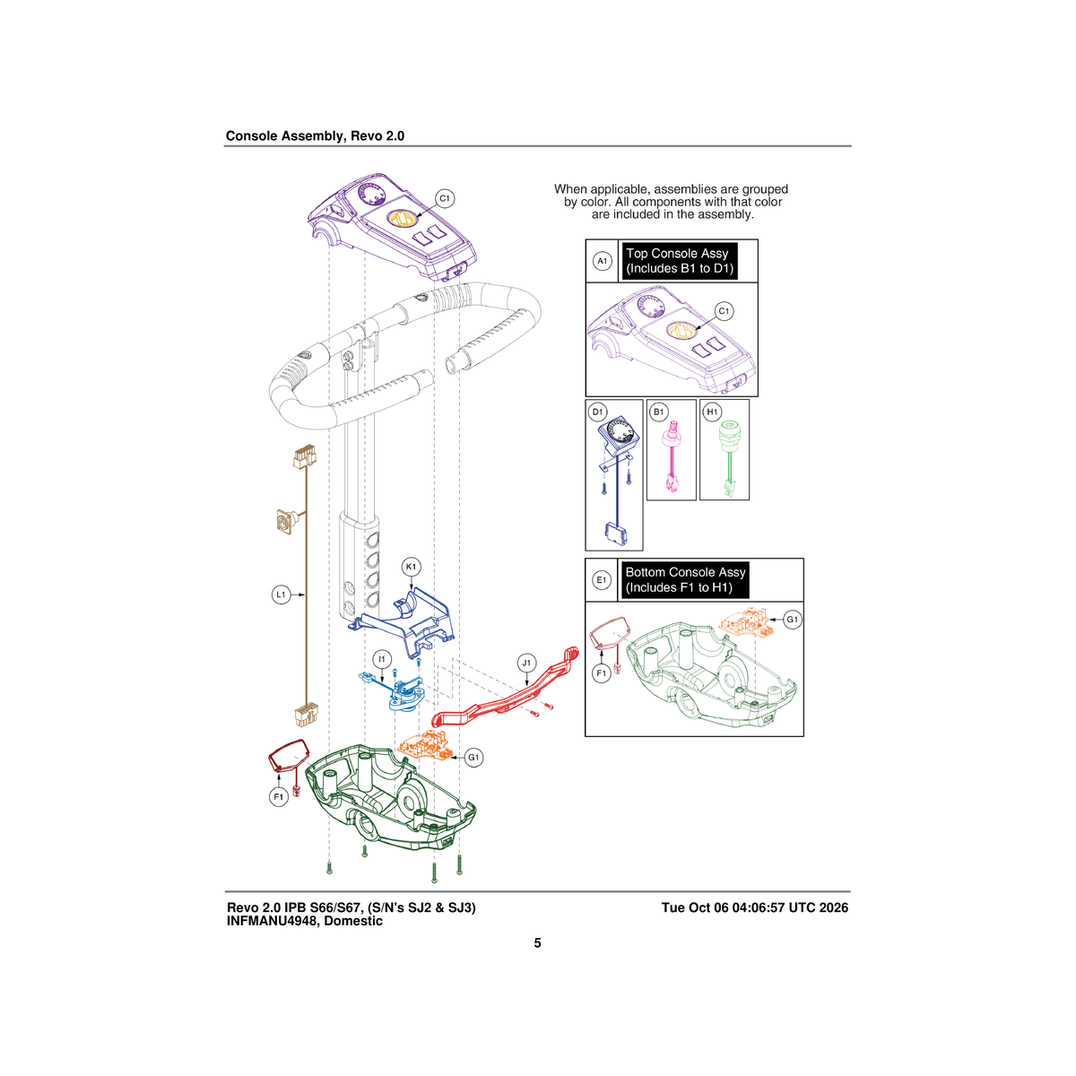 Pride Mobility ELE1700202 front headlight parts diagram