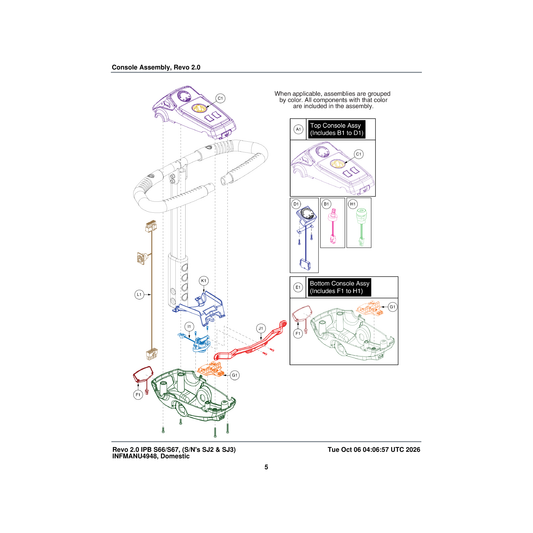 Pride Mobility ELE1700202 front headlight parts diagram