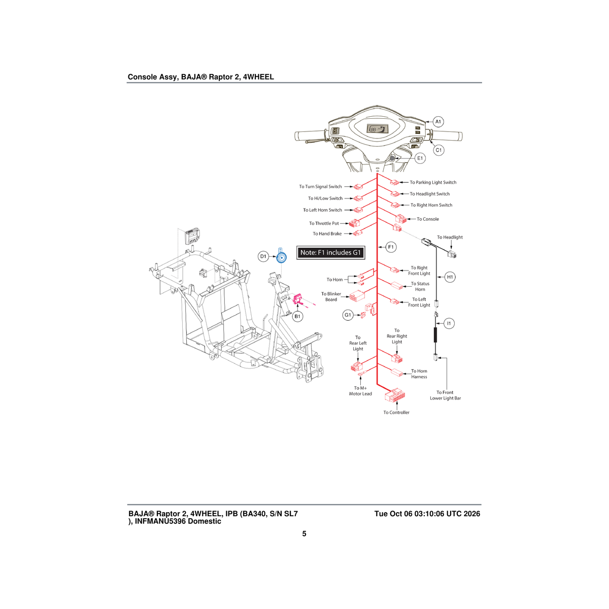 Pride Mobility ELE1704584 key switch assembly parts diagram