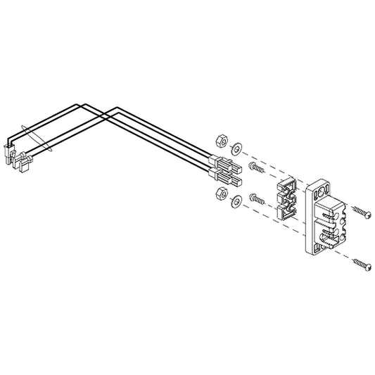 Pride Mobility (ELE1800530), controller, motor and brake male connector housing for 4-wheel VA Victory 10 scooters.