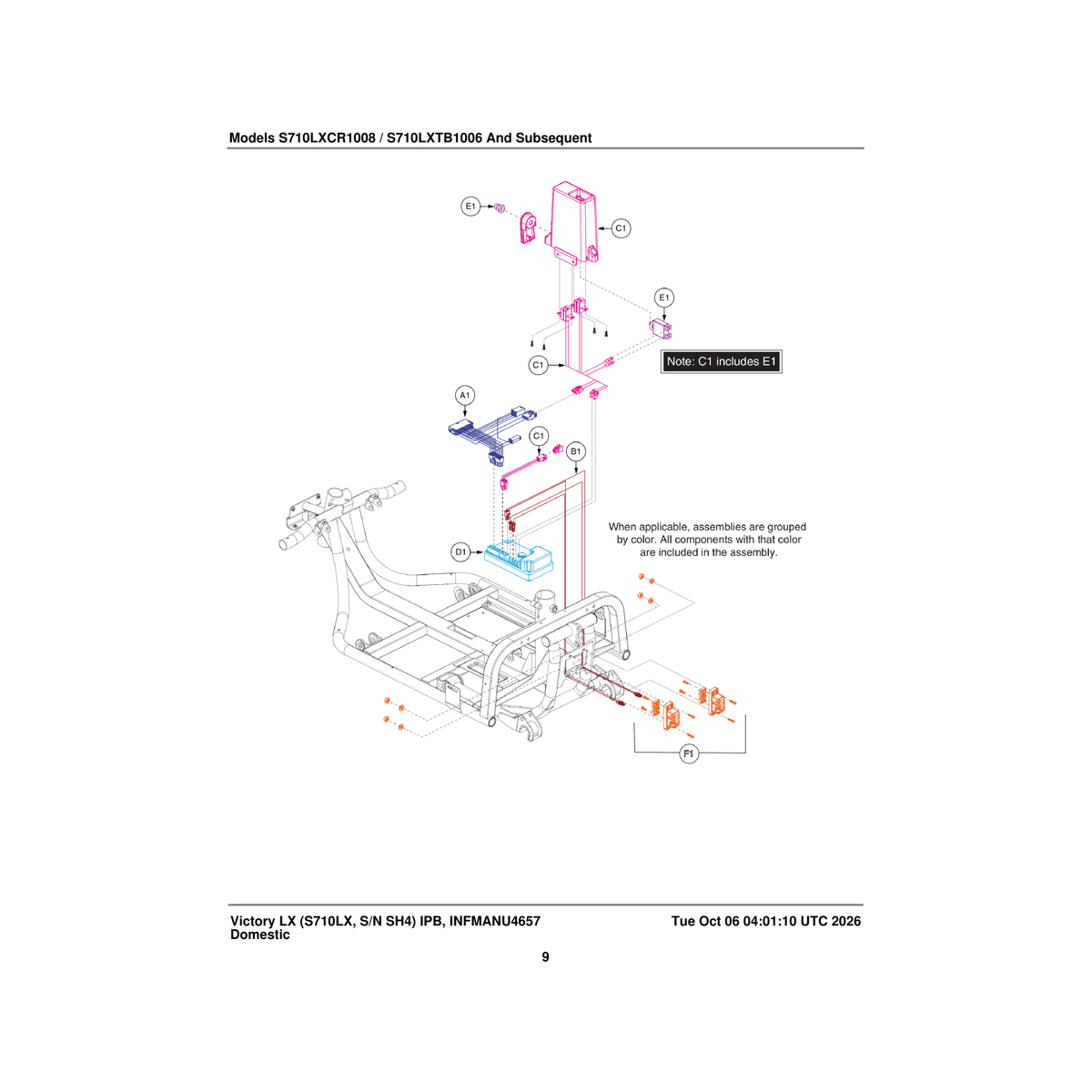 Pride Mobility ELE1807299 s-drive controller assembly mk ii 70 amp 5.5 mph program victory lx parts diagram
