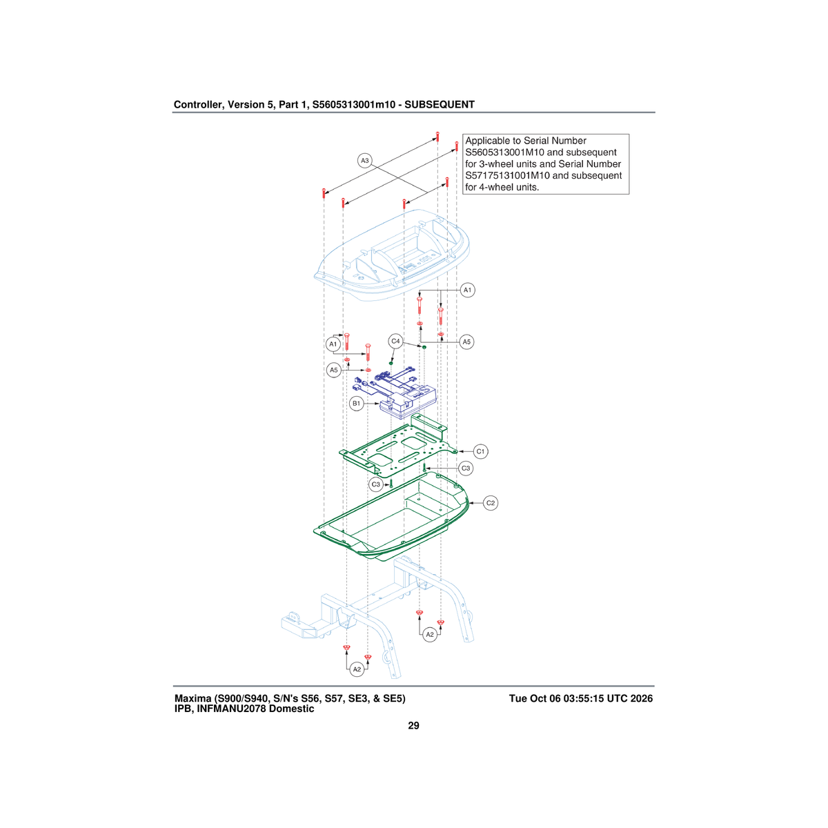 Pride Mobility ELE1900862 run plug parts diagram