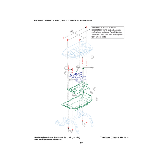 Pride Mobility ELE1900862 run plug parts diagram