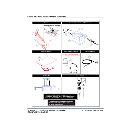 Pride Mobility ELE1908250 heat pad viva parts diagram
