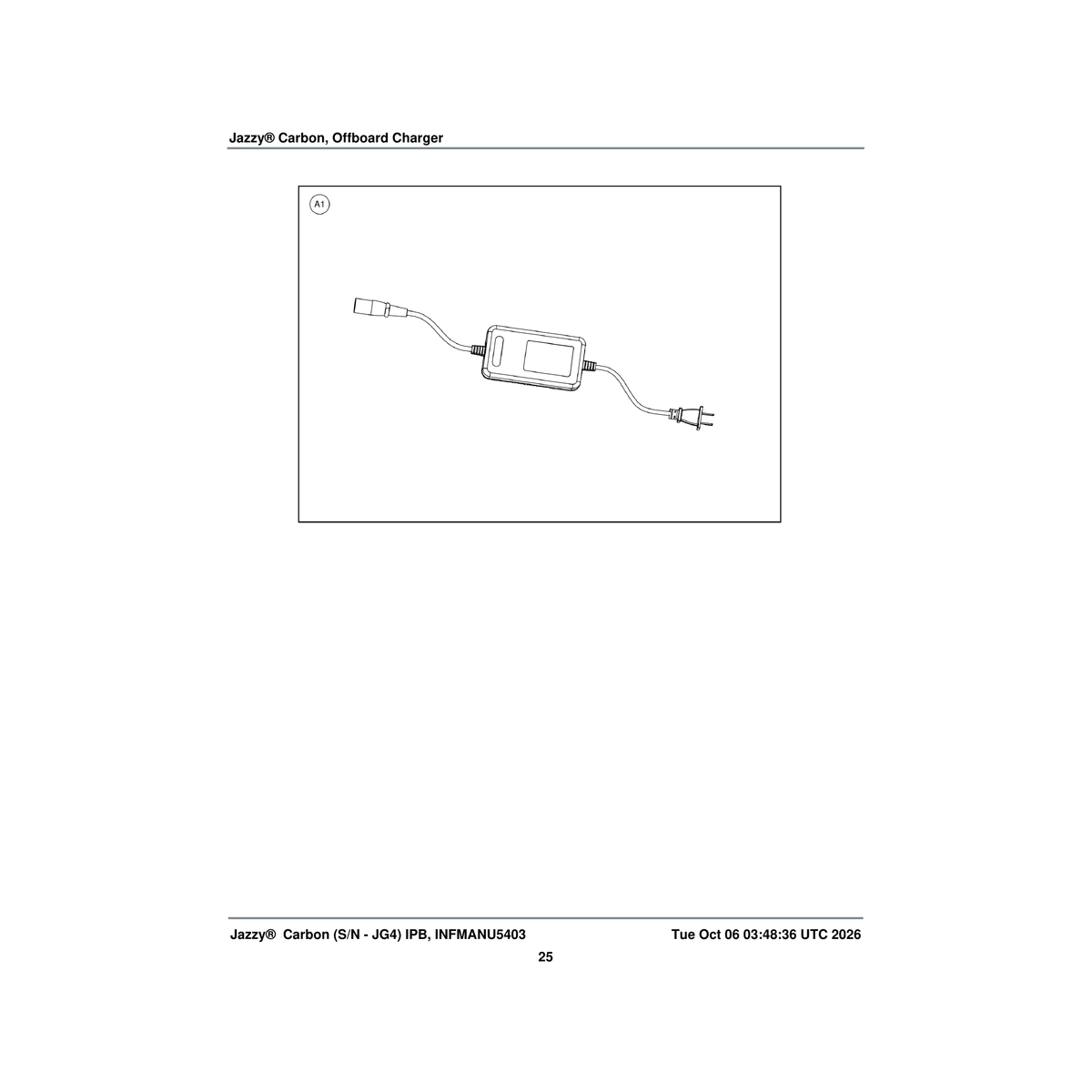 Pride Mobility ELE2200023 battery charger with cord 2amp jazzy carbon (innuovo:ylh-a0501) parts diagram