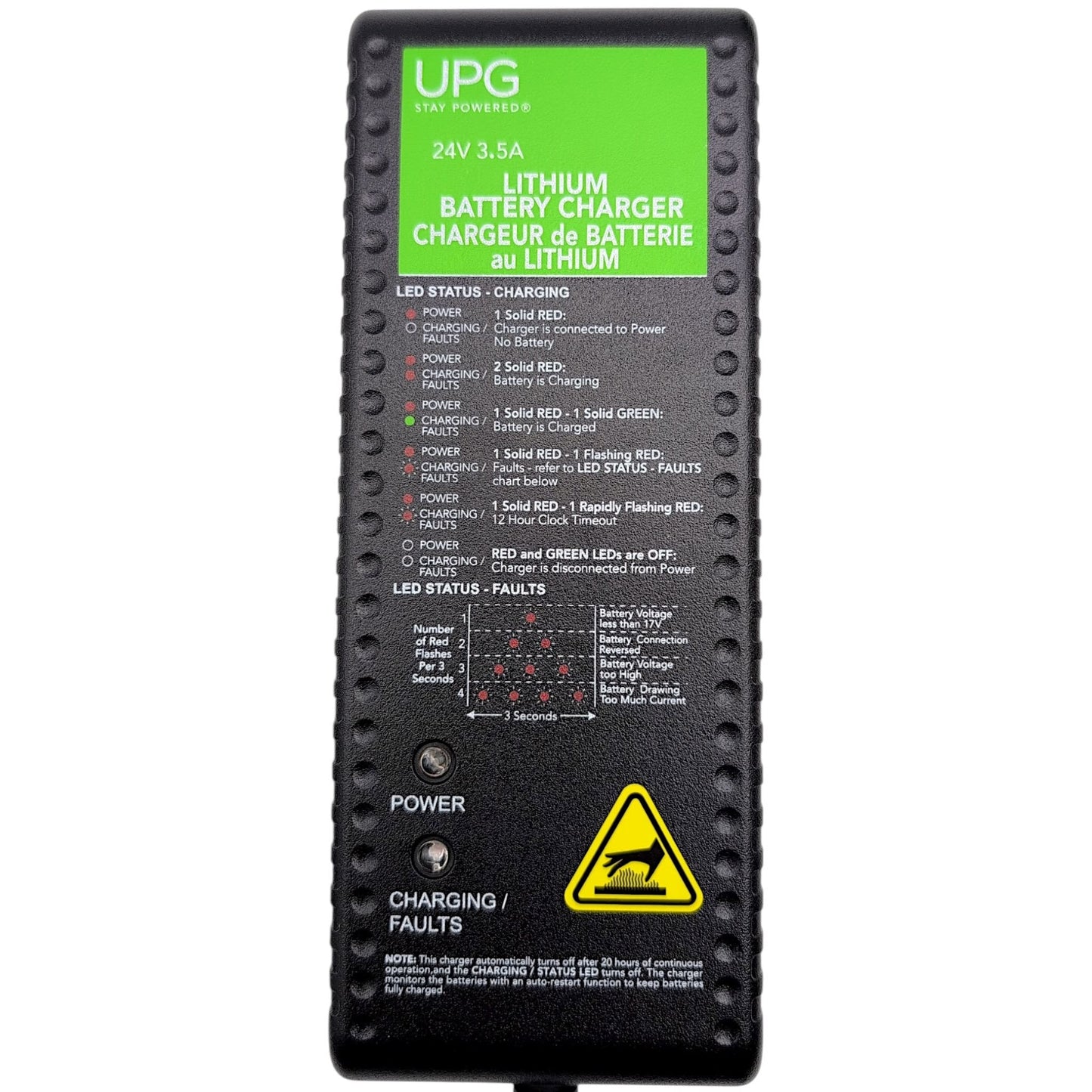 Pride Super Portable & AL+ 24V 3.5A Lithium Charger | ELE2200784