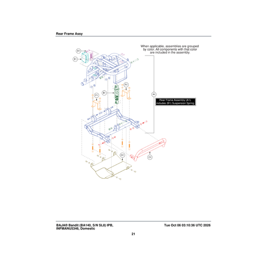 Pride Mobility ELE2205947 assembly power connector housing female right parts diagram