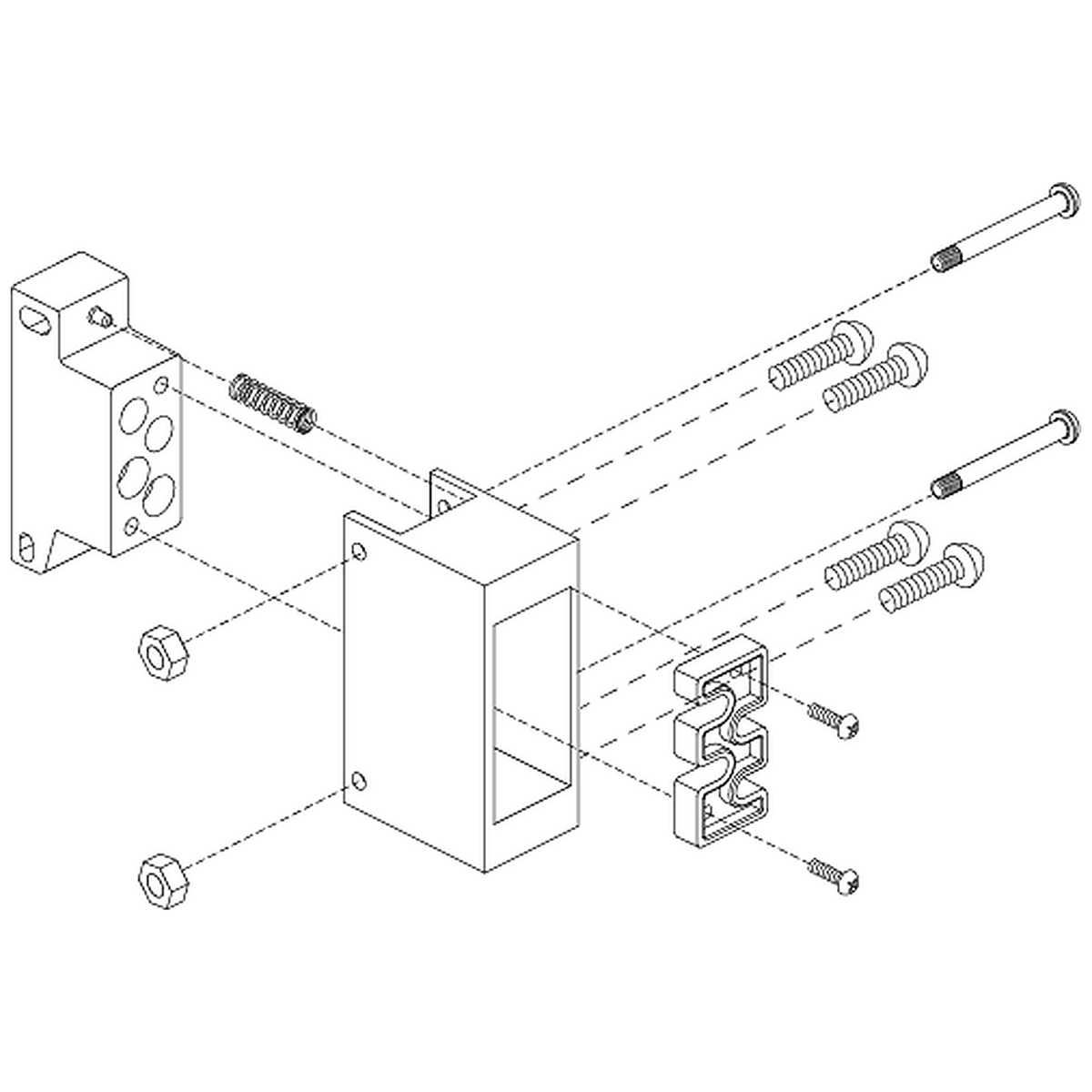 Pride Mobility (ELEASMB4832), female power connector housing assembly for Go-Go Elite Traveller scooters.