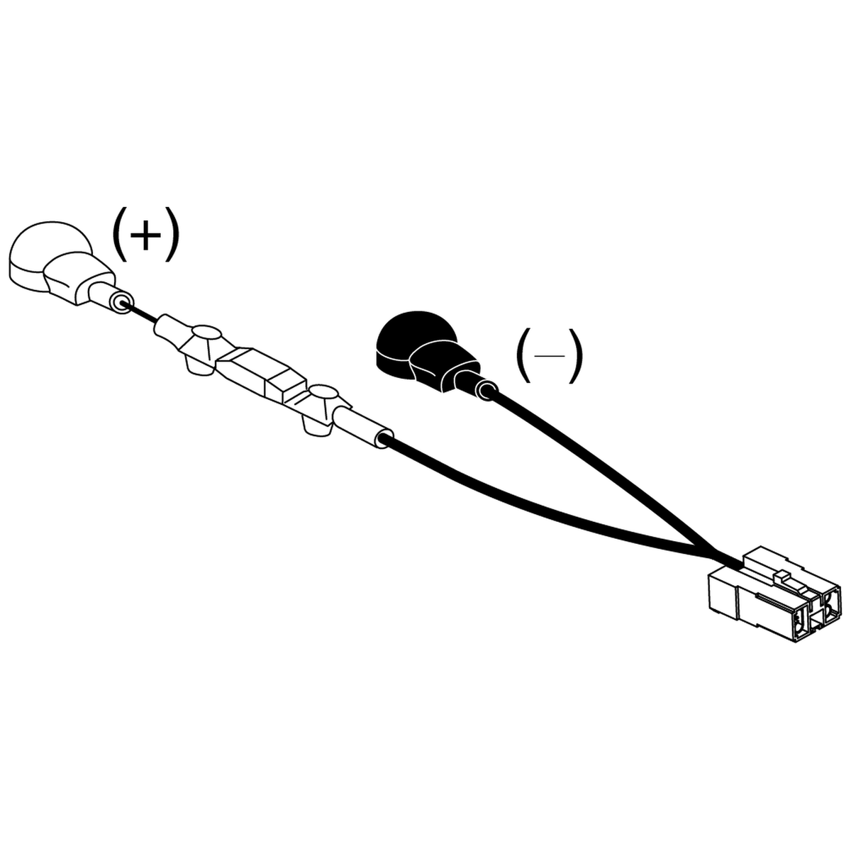 Pride Mobility ELEASMB4841 quick disconnect battery cable assembly with 125a fusible link