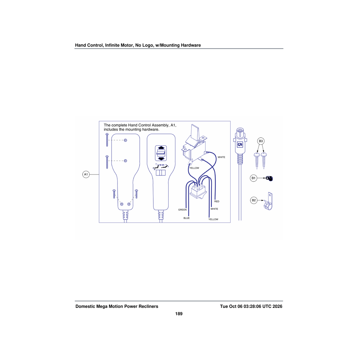 Pride Mobility ELEASMB5360 infinite motor hand control assembly quick release no logo parts diagram
