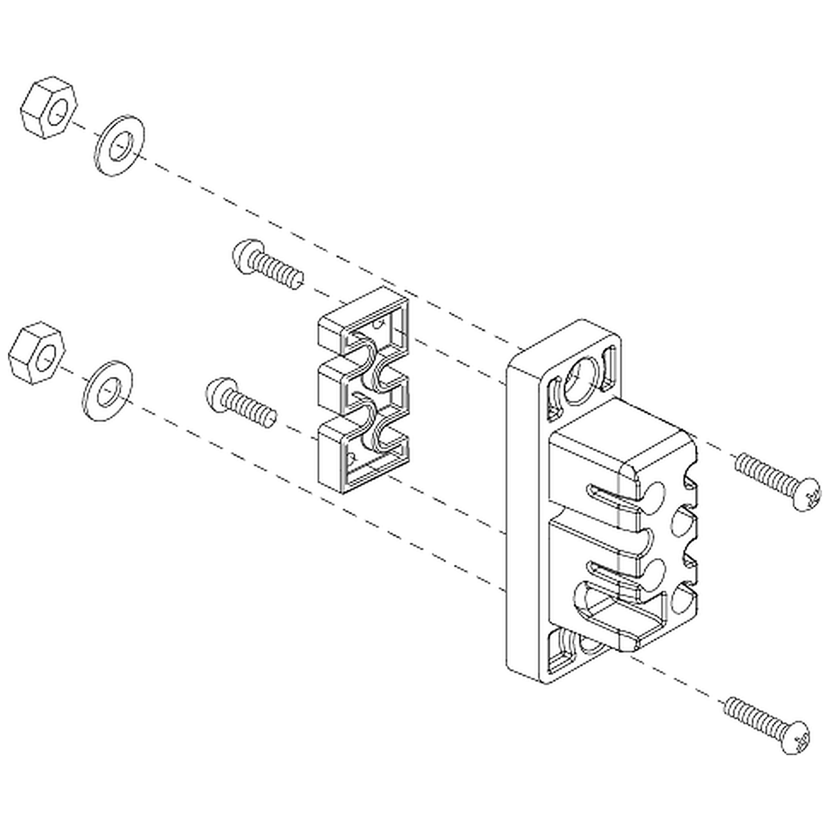 Pride Mobility (ELEASMB5687), controller, motor and brake connector assembly with male housing for Victory 9 and Victory 10 scooters.