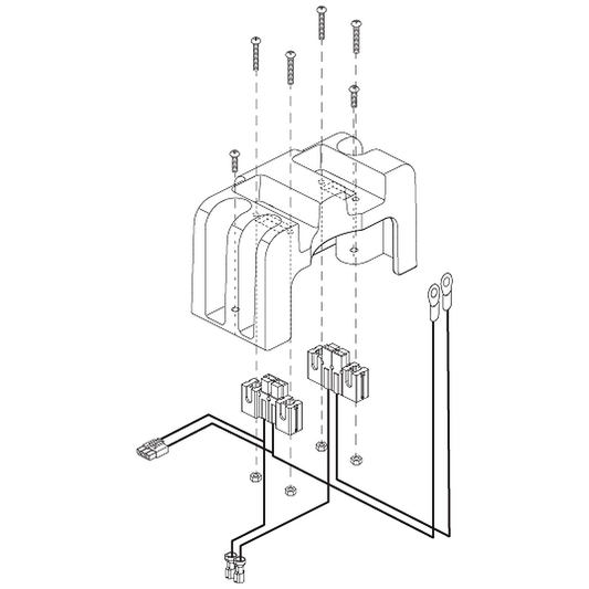 Pride Mobility (ELEASMB6546), battery connection assembly with a 40 amp circuit breaker for Victory power seat models.