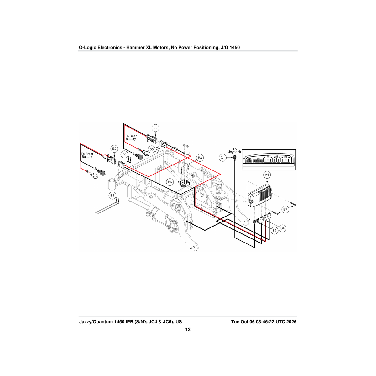 Pride Mobility ELEASMB7110485 assembly q-logic curtis partial quantum1450 parts diagram