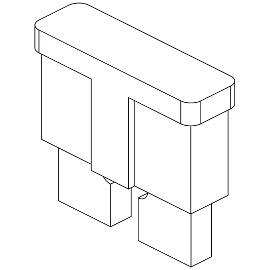 Pride Mobility (ELEFUSE1010), 7.5 amp ATO automotive type blade fuse.