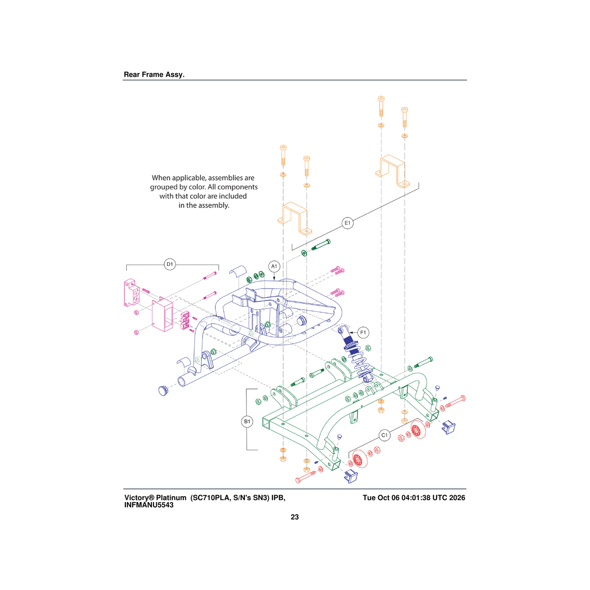Pride Mobility FRMASMB11381 transaxle mounting frame assembly jd t-2 motor victory 9-10 parts diagram