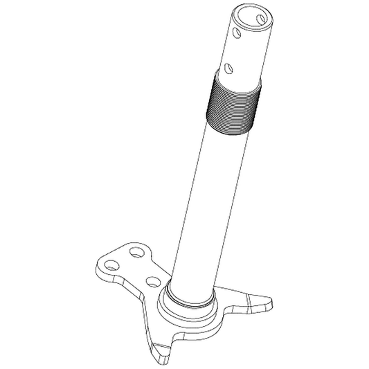 Pride Mobility (FRMASMB11386), steering stem frame assembly for 4-wheel Victory 9 and Victory 10 scooters.