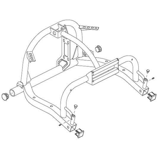 Pride Mobility (FRMASMB11391), rear frame assembly for 3-wheel and 4-wheel Victory 10 scooters.