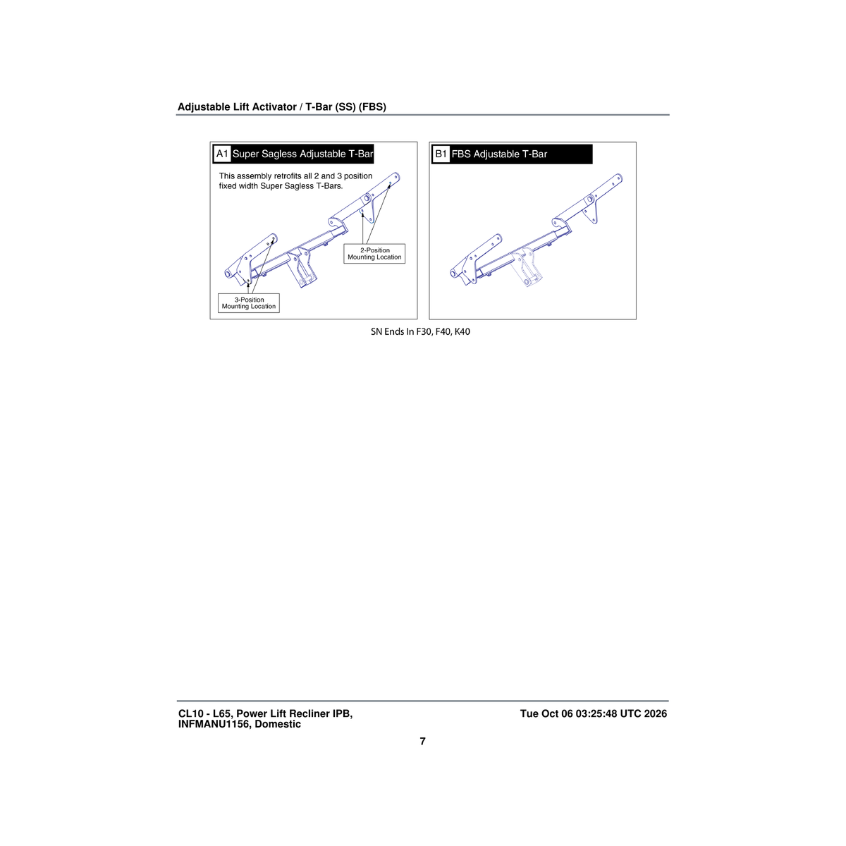 Pride Mobility FRMASMB14994 adjustable lift activator frame assembly parts diagram