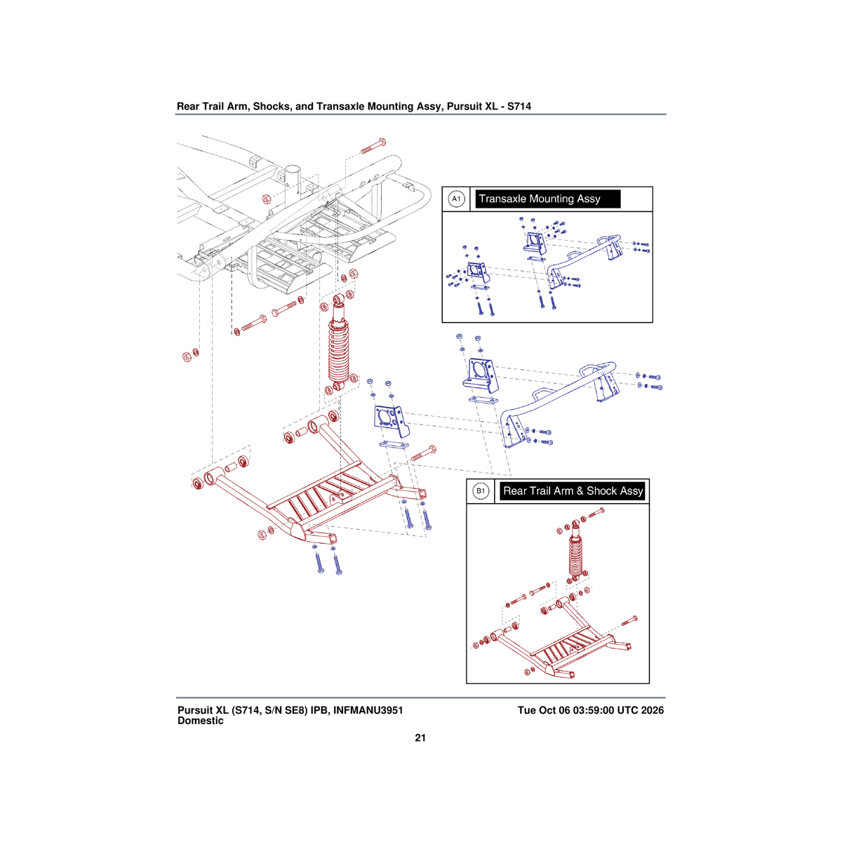 Pride Mobility FRMASMB15861 transaxle mounting frame assembly mts m8 motor package parts diagram