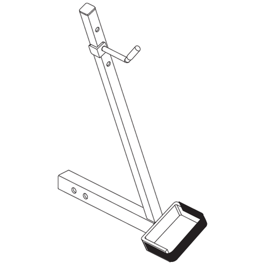 Pride Mobility FRMASMB2358 wishbone crutch holder assembly with mounting bracket