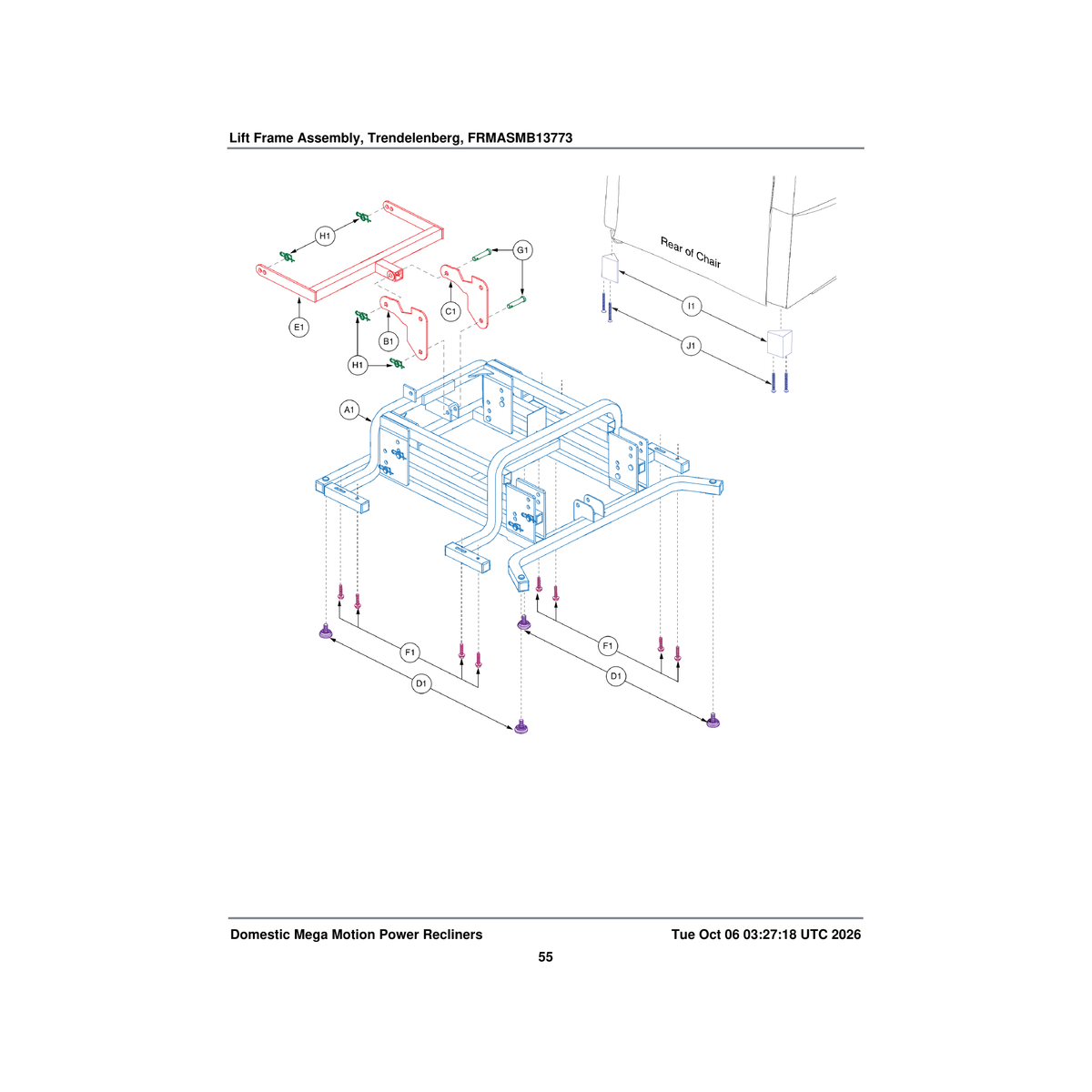Pride Mobility HDW130093 screw hhcs-serrated flange zinc plated 1/4-20 x 30mm grade parts diagram