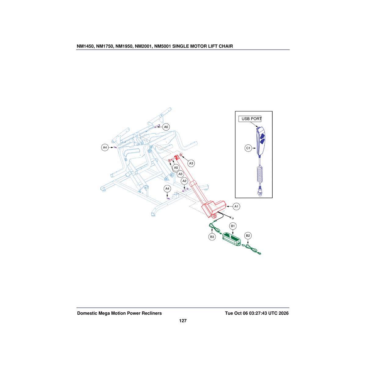Pride Mobility HDW168761 pin clevis 10mm x 38mm parts diagram