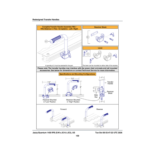 Pride Mobility HDW1903175 adjustable lever threaded stud m5x0.8 12mm lg stud 30mm lg lever (jw winco #wn 300-kt-30-m parts di