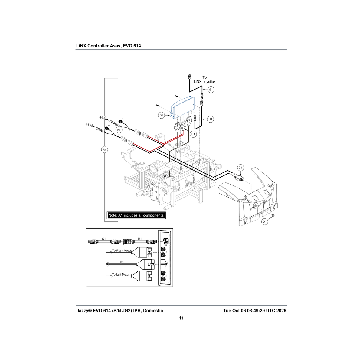 Pride Mobility INDPART2148 cover 12 x 1.25t breaker button with nut parts diagram