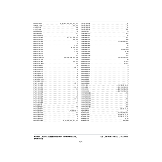 Pride Mobility INFINFB2098 manual installation instructions cane/crutch holder ltd parts diagram