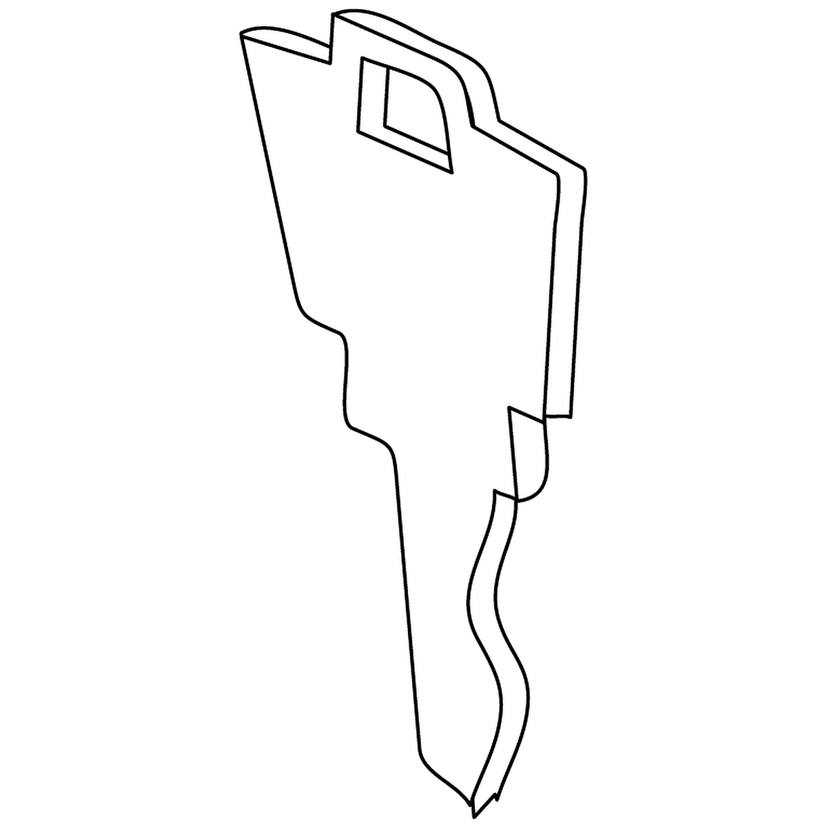Pride Mobility (KEYSCO1007), coated key A126.