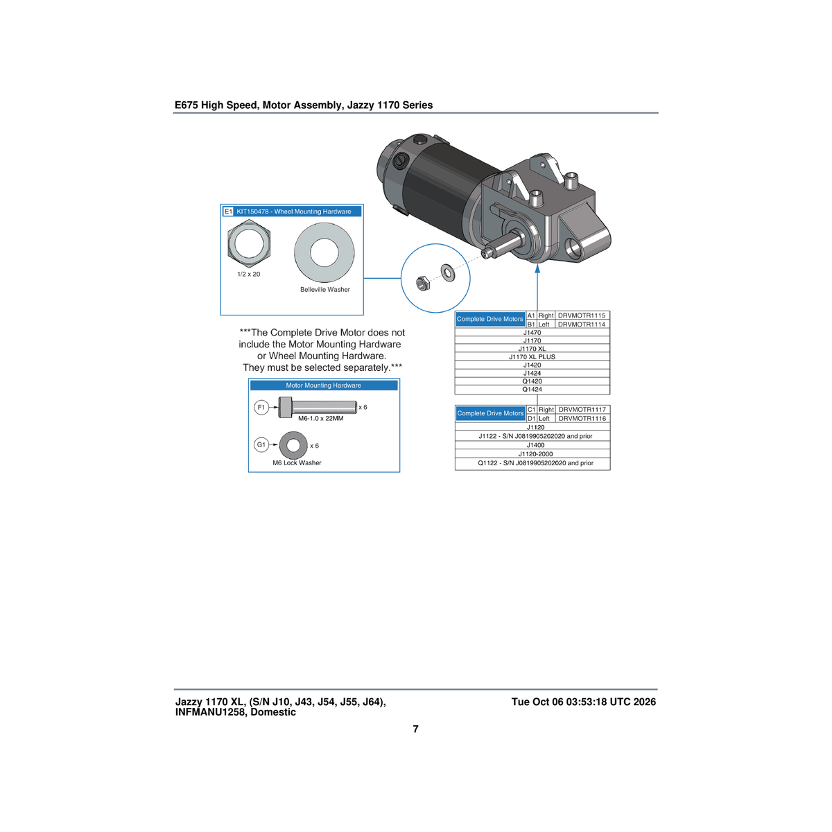 Pride Mobility KIT150478 wheel mounting hardware kit assembly double d shaft e660 parts diagram