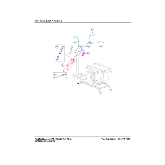 Pride Mobility KIT2001454 kit bearing/race parts diagram