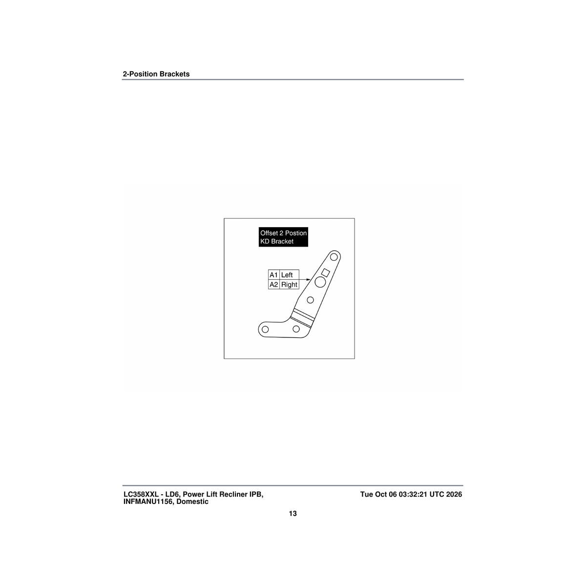 Pride Mobility MEC152504 bracket back kd 2 position right (rsf) 5/16 inch hardware parts diagram