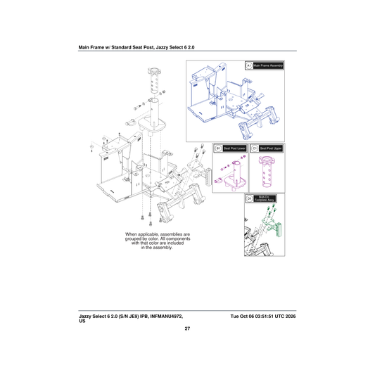 Pride Mobility MEC154624 battery strap parts diagram