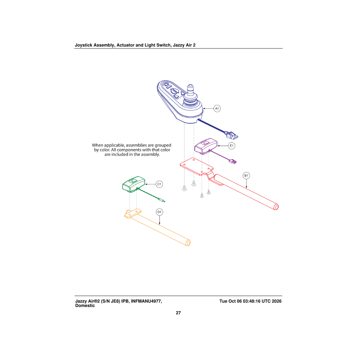Pride Mobility MEC156107 gc/vr2 controller joystick mounting bracket assembly inline jazzy air parts diagram