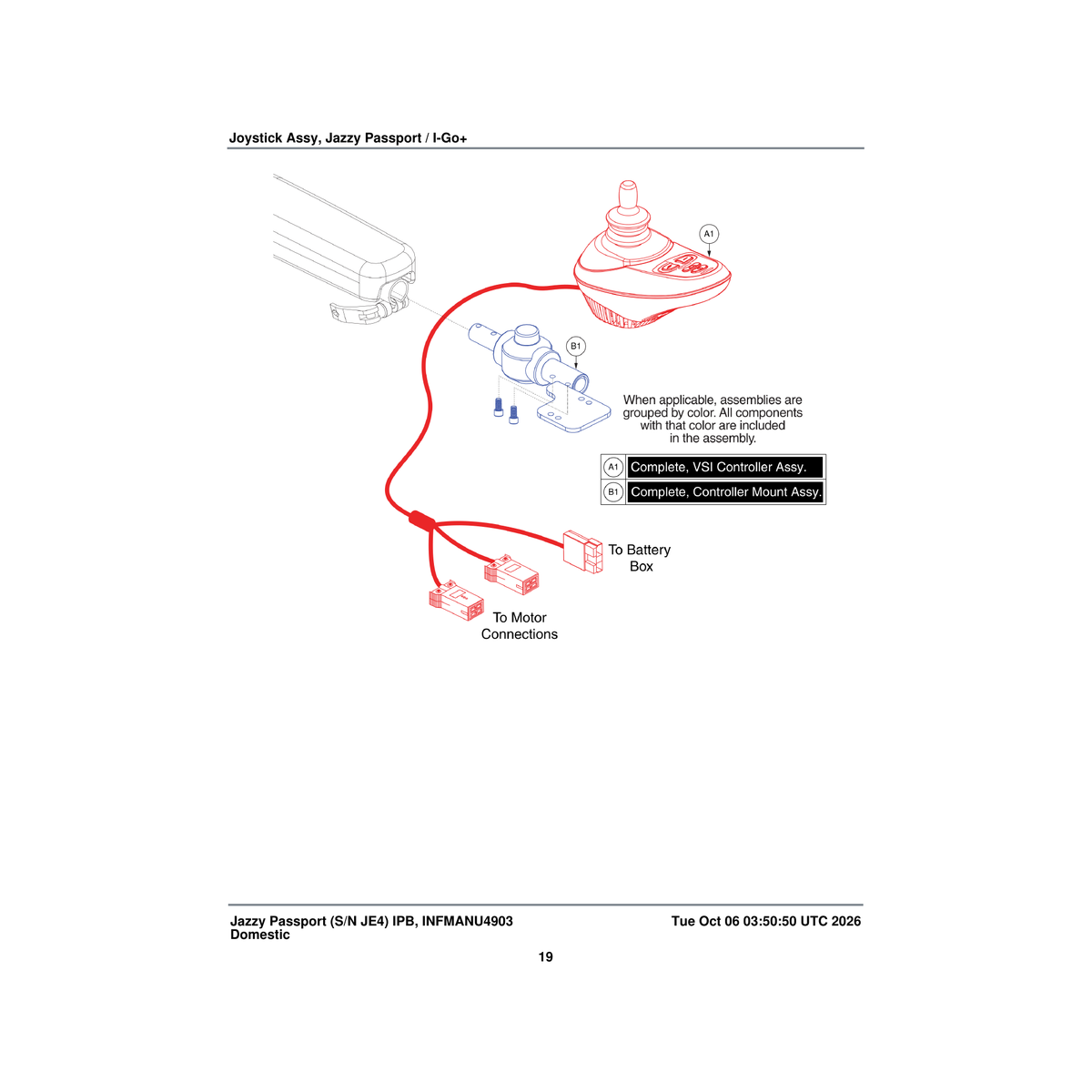 Pride Mobility MEC1709918 controller mount assembly parts diagram