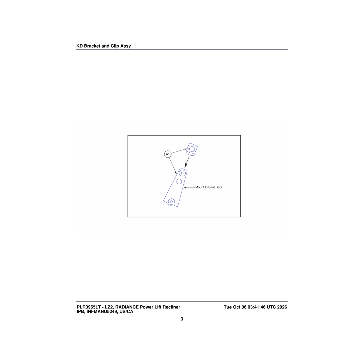 Pride Mobility MEC2006895 with hardware kd clip assembly parts diagram