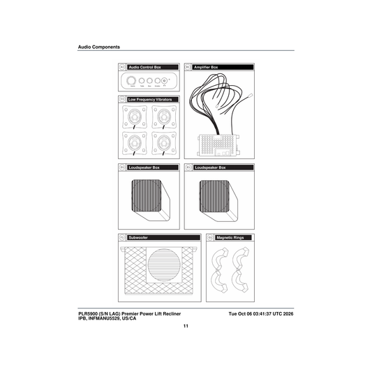 Pride Mobility MEC2405107 audio control box parts diagram