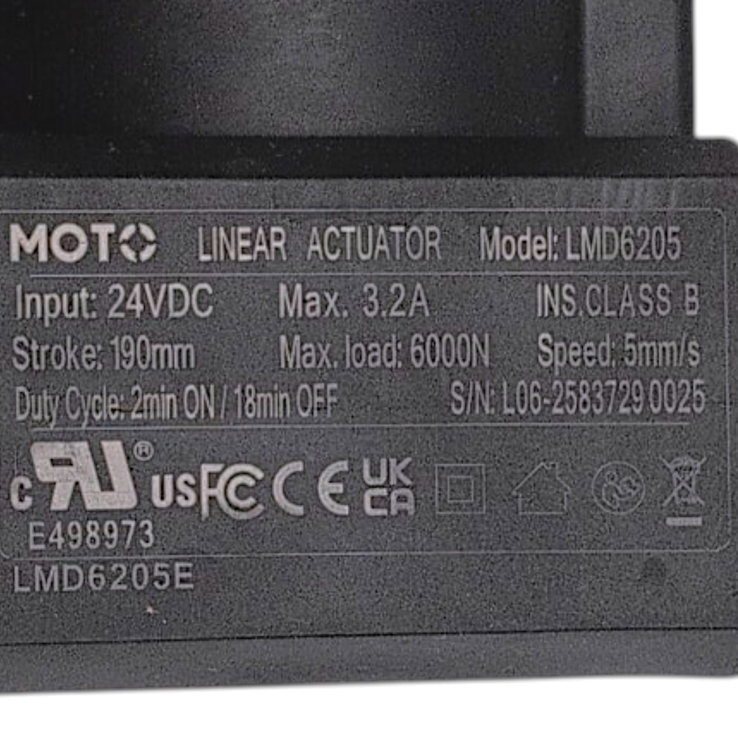 Pride Mobility/Mega Motion DRVMOTR1427 Lift Chair Motor - Moto LMD6205E