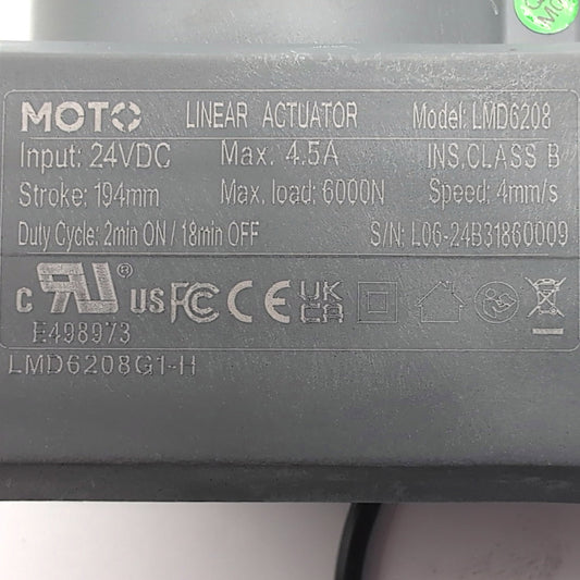 Pride Mobility | LMD6208G1-H | MOT2403529 | Lift Recliner Chair Base Motor with Hall Sensor