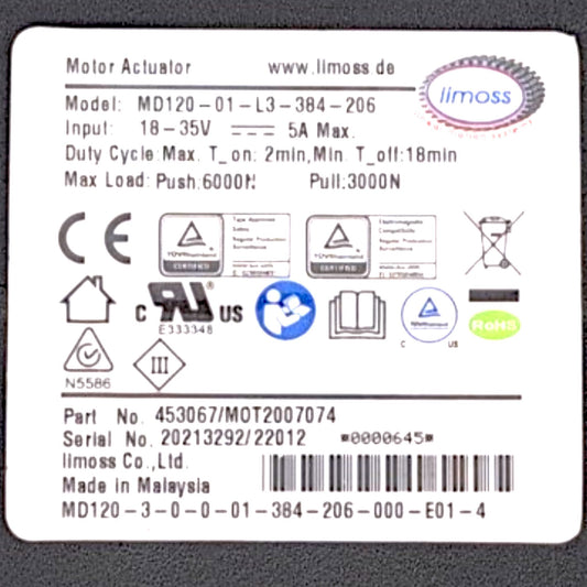 Pride Mobility - MOT2007074 / MD120-01-L3-384-206 Power Lift Chair Motor