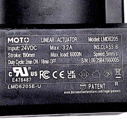 Pride Mobility - Seat Lift Recliner Chair - Motor Lift Actuator - LMD6205E-U - MOT1804019