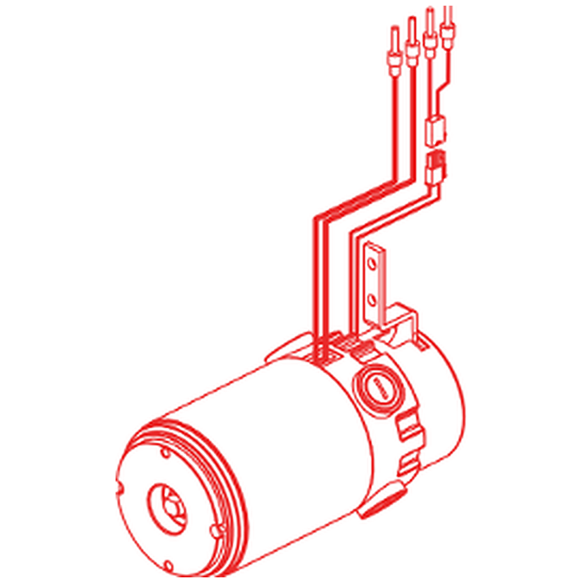 Pride Mobility (MOT1808402), Pride parts diagram of the Feishen T2 transaxle with Yongxu brake showing the Feishen T2 motor with Yongxu brake, item B1.