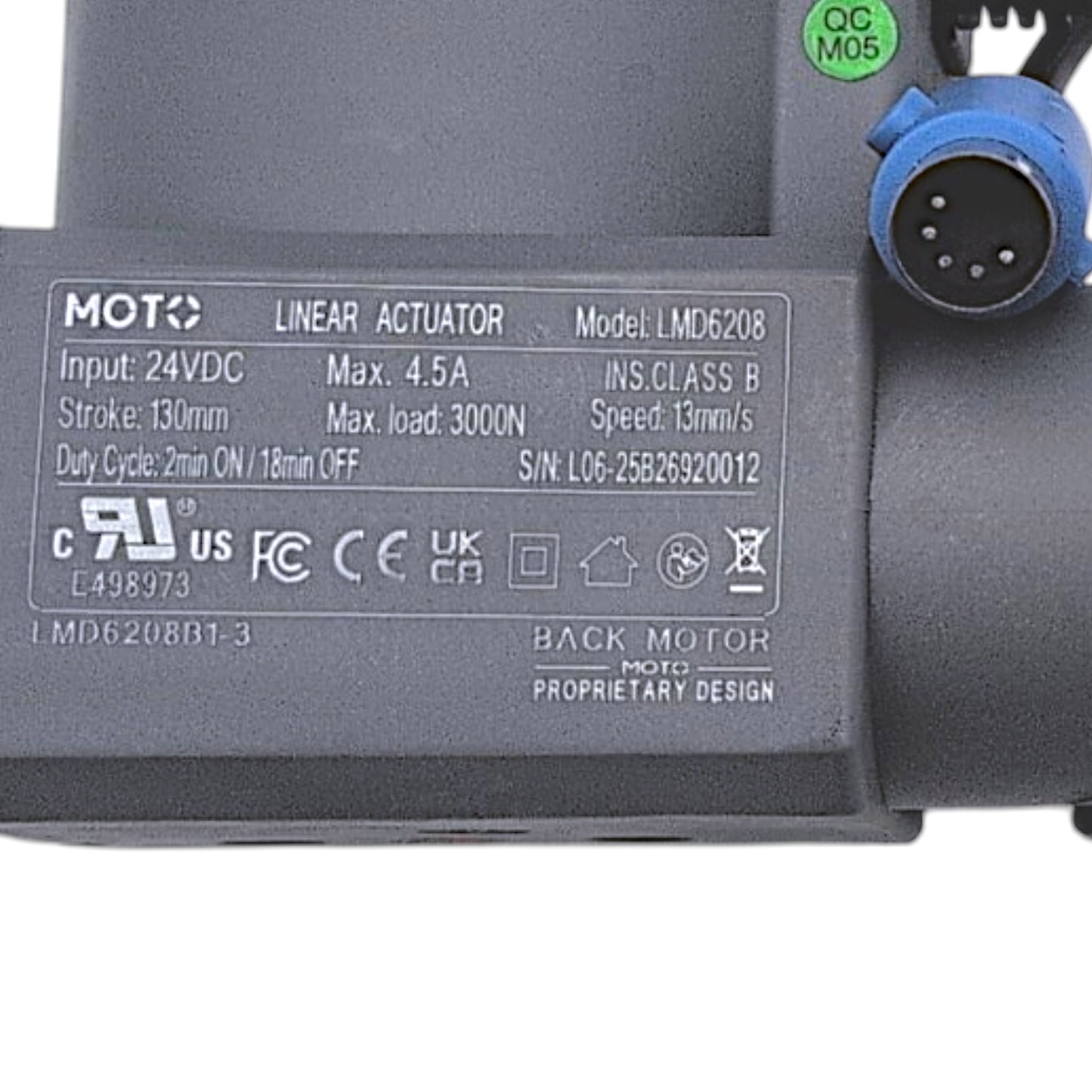 Pride Mobility Atlas Plus PLR-2985 | LMD6208B1-3 | MOT2306015 | Back Motor