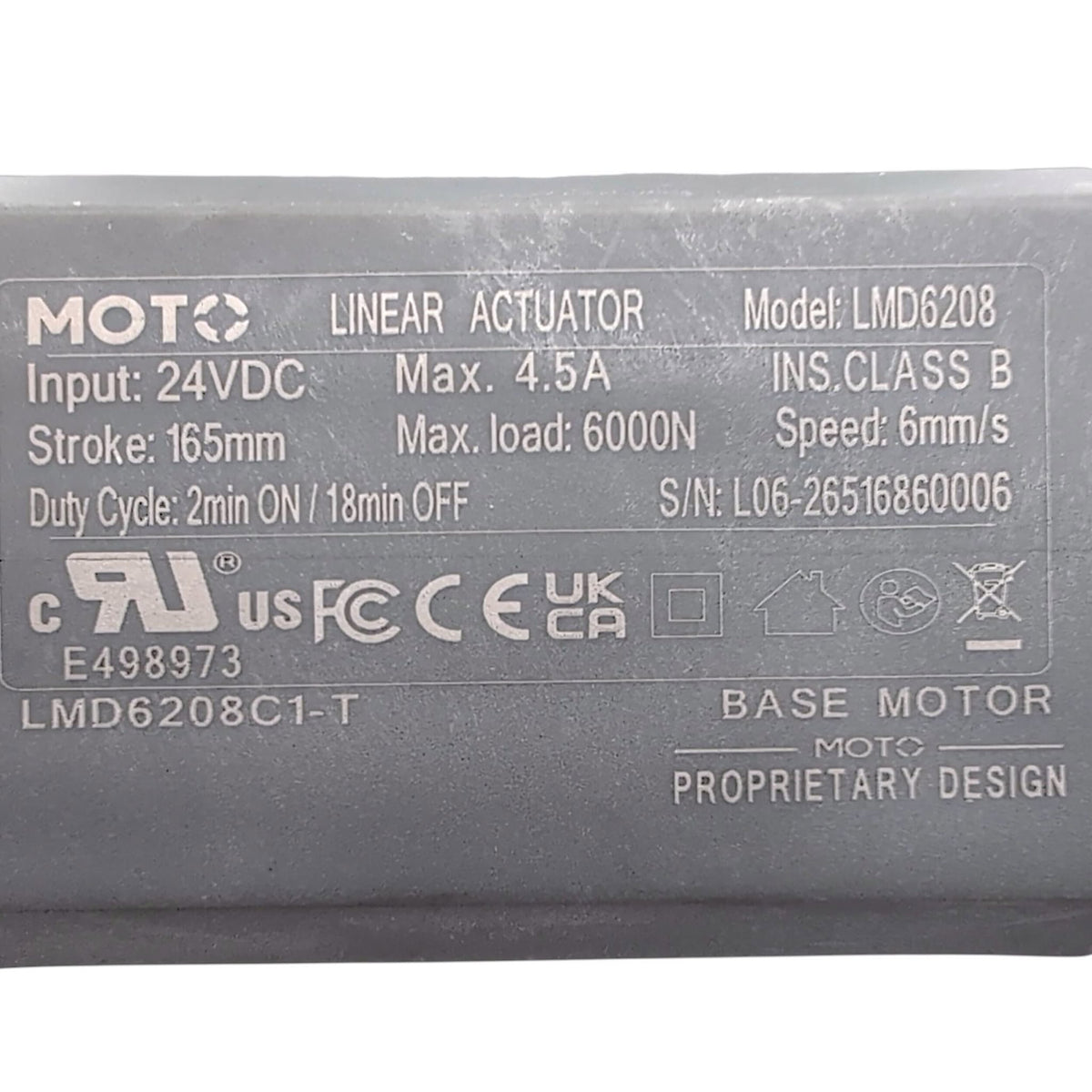 current product label